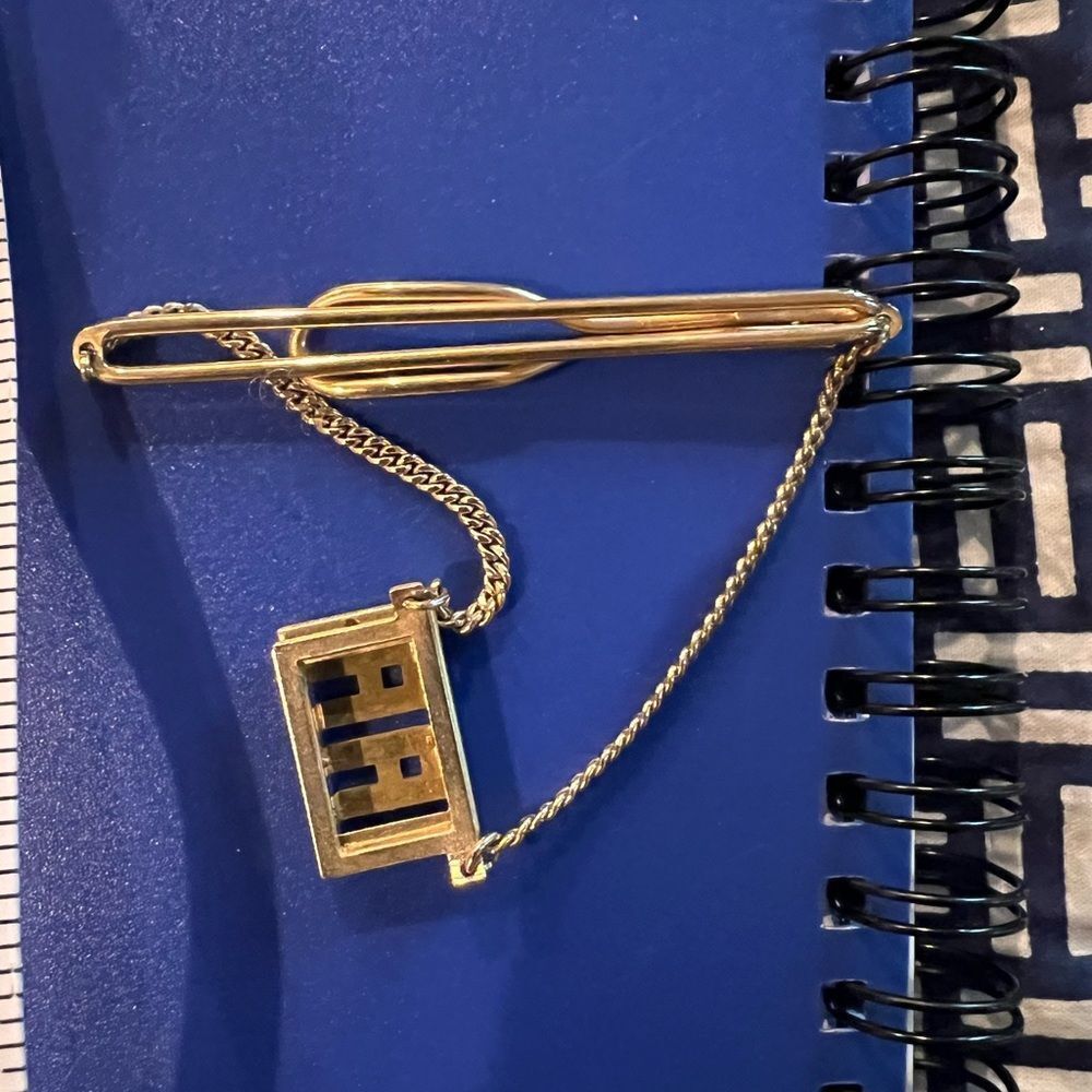 SWANK vintage gold tone tie clip initials “ AA” - Picture 4 of 4